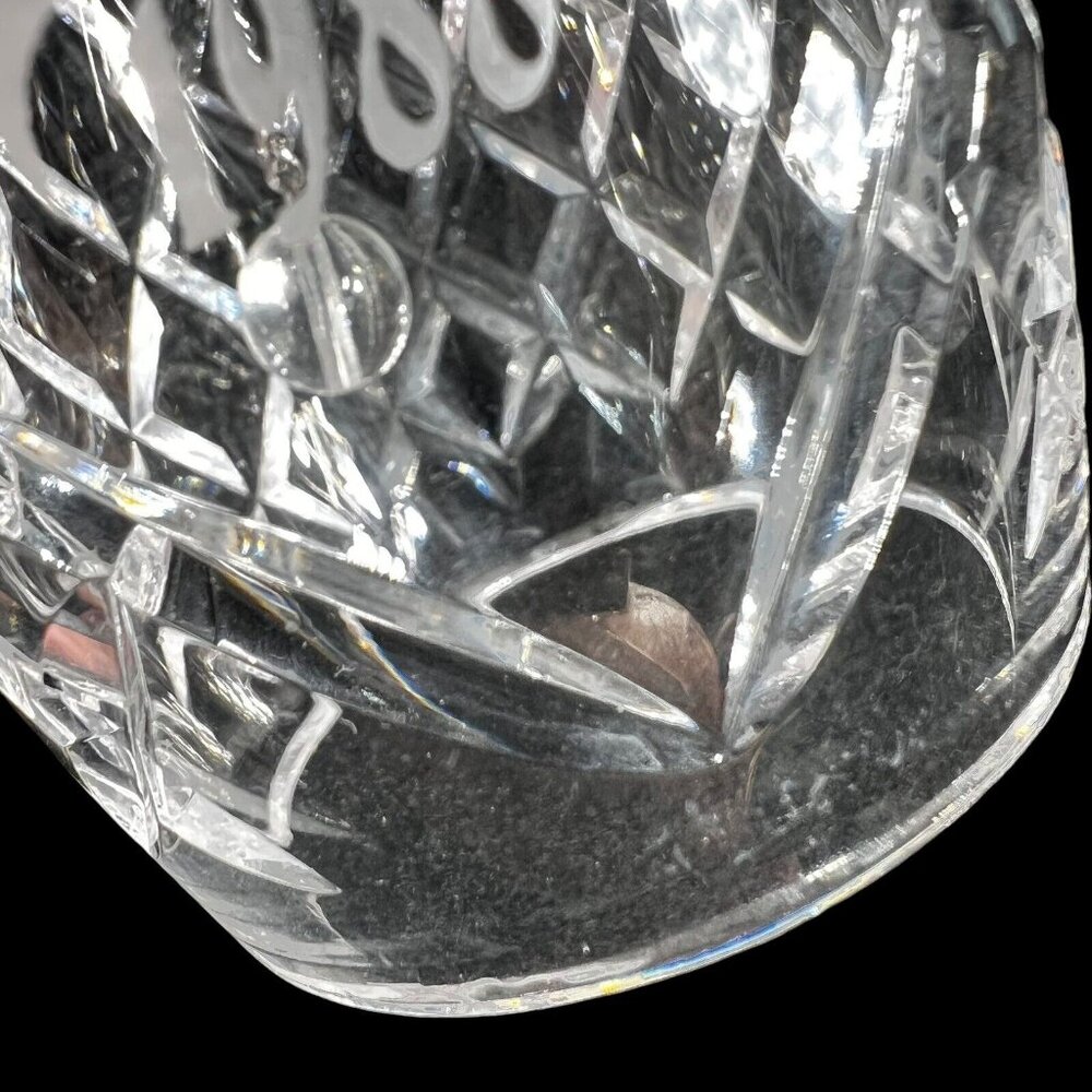 Vtg Waterford Cut Crystal Bell 1988 12 Days of Christmas Five Golden Rings BOX - Picture 7 of 11